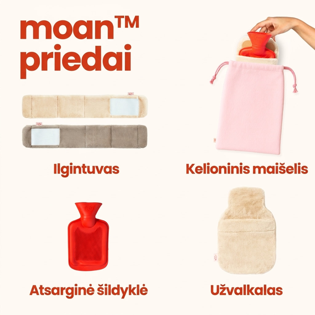 moan™ Šildanti Juosta Nuo Mėnesinių Skausmo